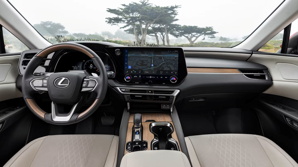 2026 Lexus RX Hybrid interior cockpit view
