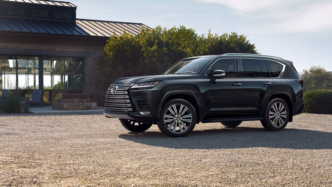 Black 2026 Lexus LX SUV parked