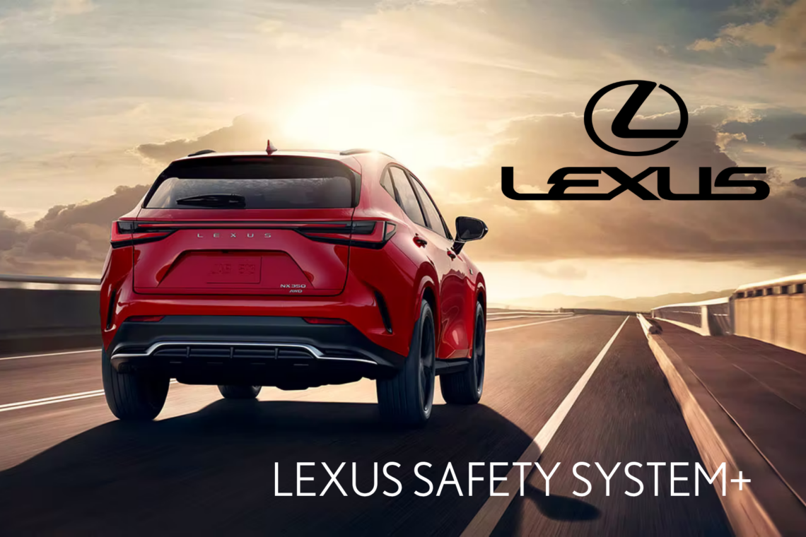Red Lexus SUV, Lexus Safety System+ Image