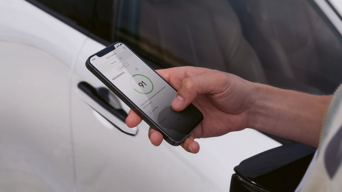 Smartphone using Lexus Digital Key