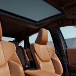 Lexus ES interior leather seating and sunroof
