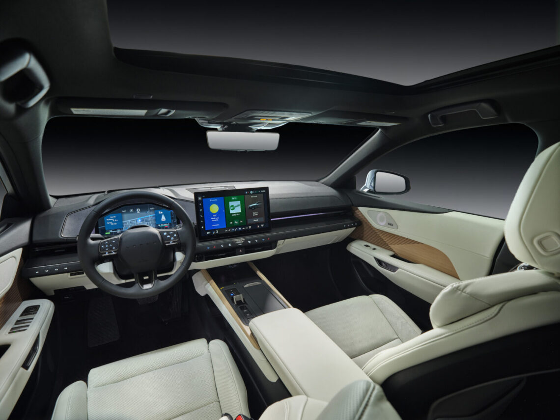 Lexus Intelligent Assitant interface in the cockpit of a vehicle