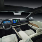 Lexus Intelligent Assitant interface in the cockpit of a vehicle