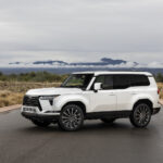 white 2026 Lexus GX posed on a road